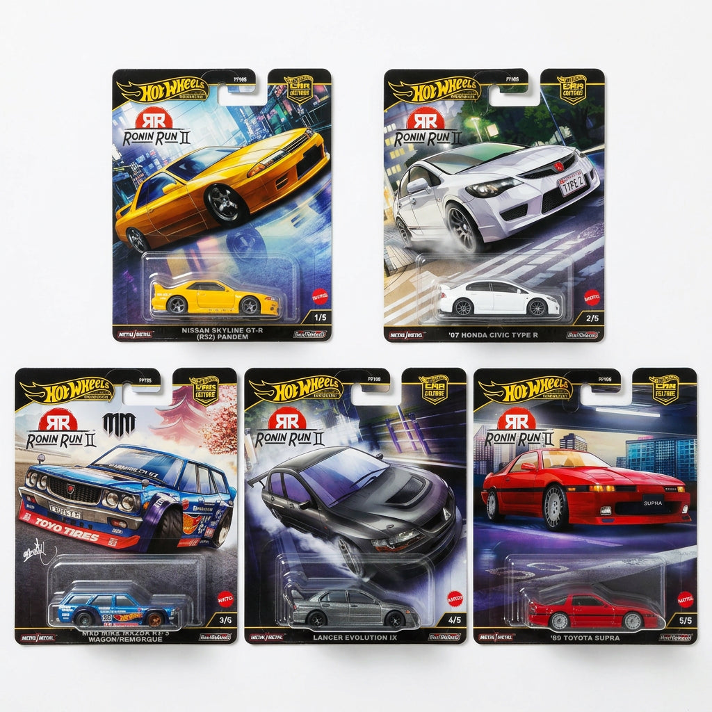 Hot Wheels Premium Car Culture Ronin Run 2 – Set of 5